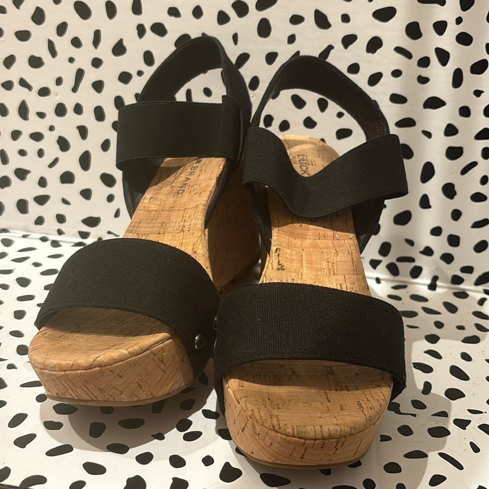 Lucky Brand cork wedges